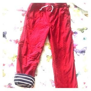 Hanna Anderson boys lined pants size 130